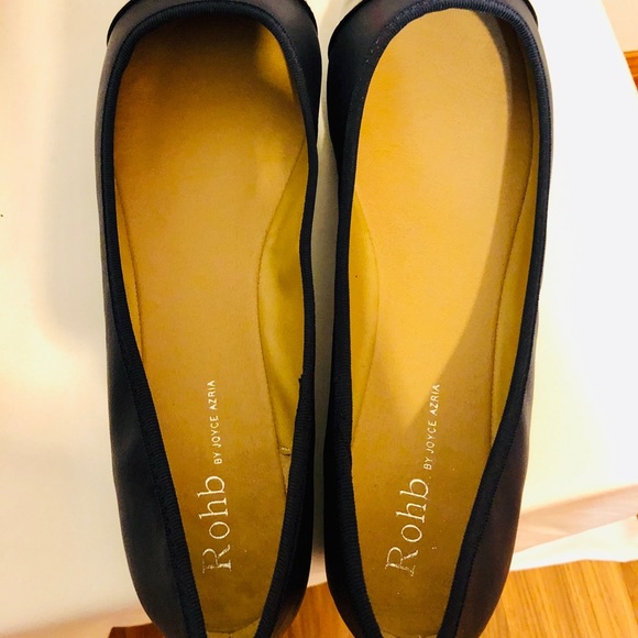 ROHB by Joyce Azria blue/black toe ballet flats - Picture 8 of 10